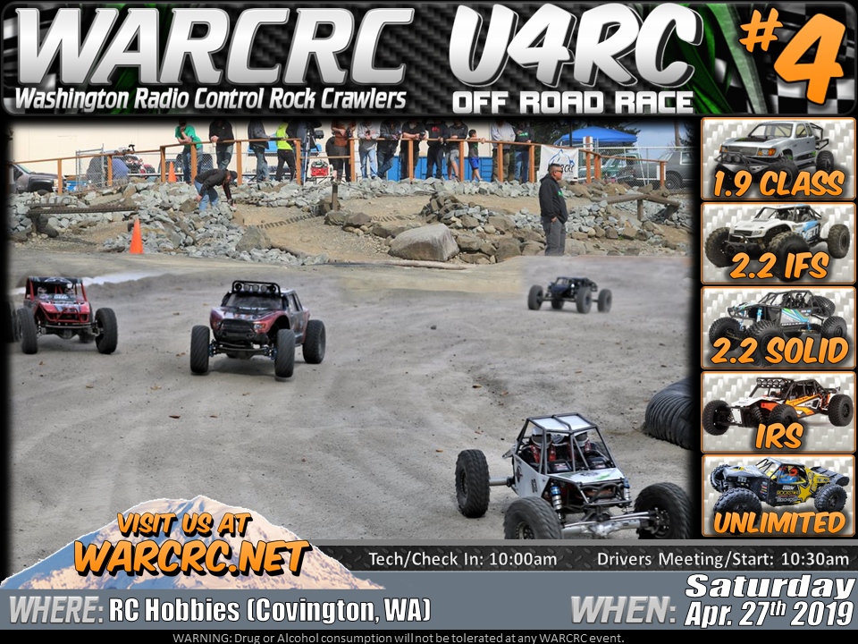 2019 WARCRC "U4RC" Race 4 RC Hobbies Covington, WA (4/27/19) R/C